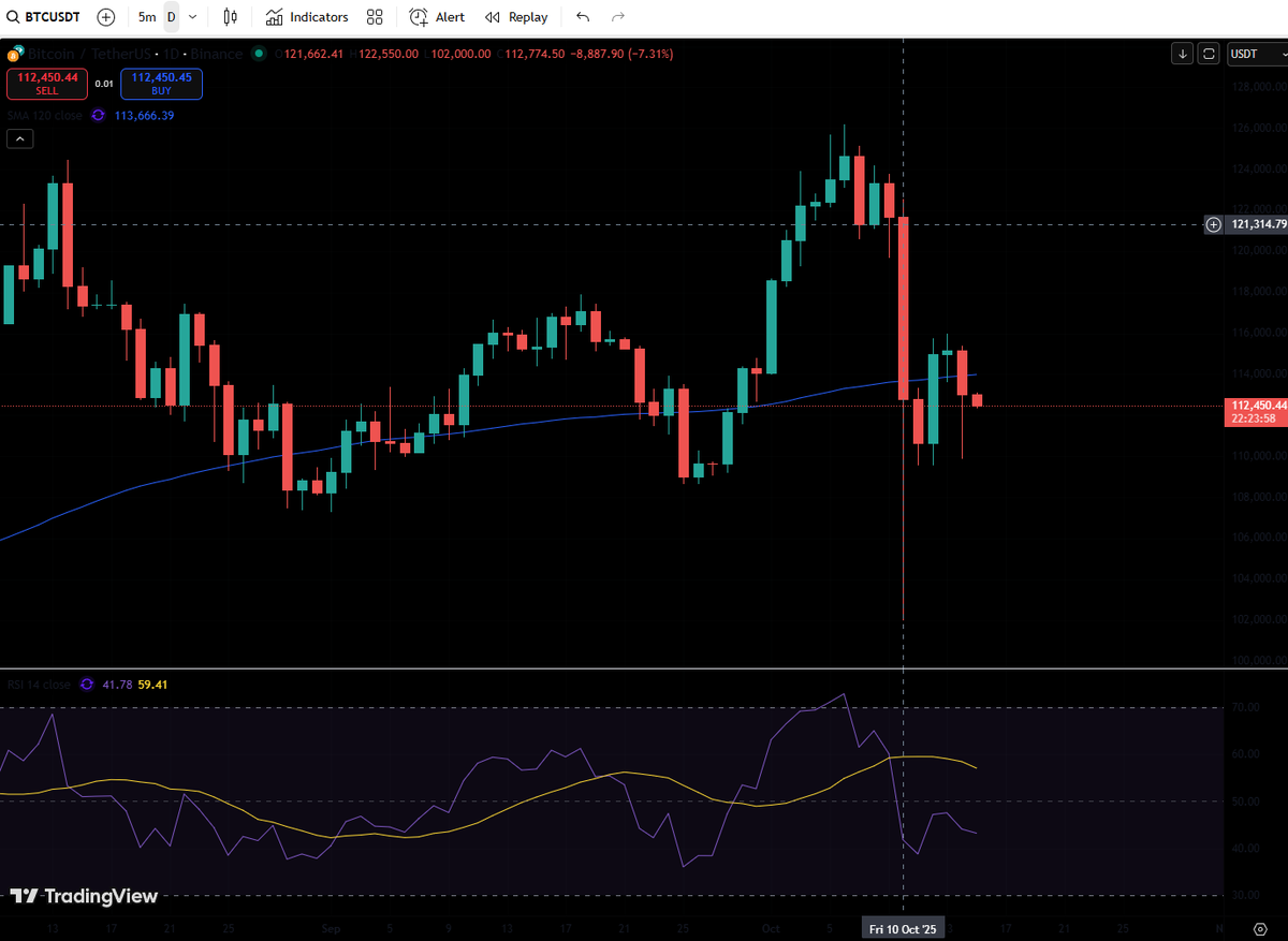 며칠 전 폭락은 비트코인 역사상 처음으로 일봉 기준 2만불이 넘게 빠졌던 폭락임 (바이낸스 BTCUSDT 페어 기준) 사이클 고점조차  2만불이 좀 안 되던 2017년을 기억하십니까? 비트코인 많이 컸다 ㅠ.ㅠ 경축!