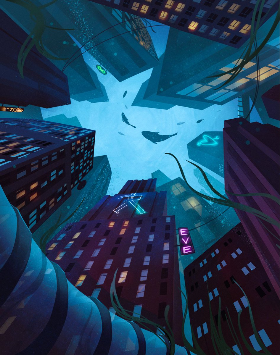 griefgreen's tweet photo. Hello #PortfolioDay 

I’m David and I love to make atmospheric dark illustrations / concept arts https://t.co/9oliEkGt5m