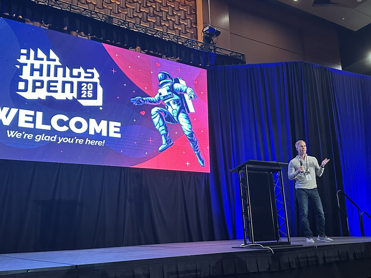 Closing time at <a href="/AllThingsOpen/">All Things Open</a> and <a href="/toddlew/">toddlew</a> is sharing a heart warming closing message. This conference was definitely something special and if you have a chance to join in the future do it.