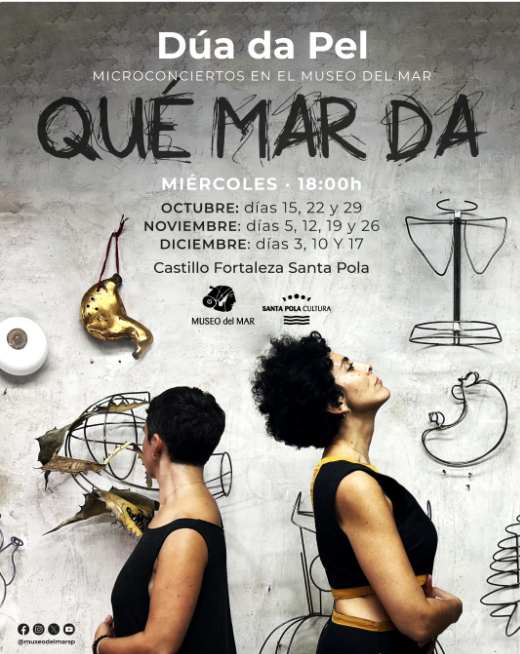 quefas_es's tweet photo. Dúa de Pel – Qué mar da (música) – 15 de octubre, miércoles – 18:00h– Museo del Mar (Santa Pola) – 

https://t.co/trkZ4k7Nhv https://t.co/W7htKWU8B7