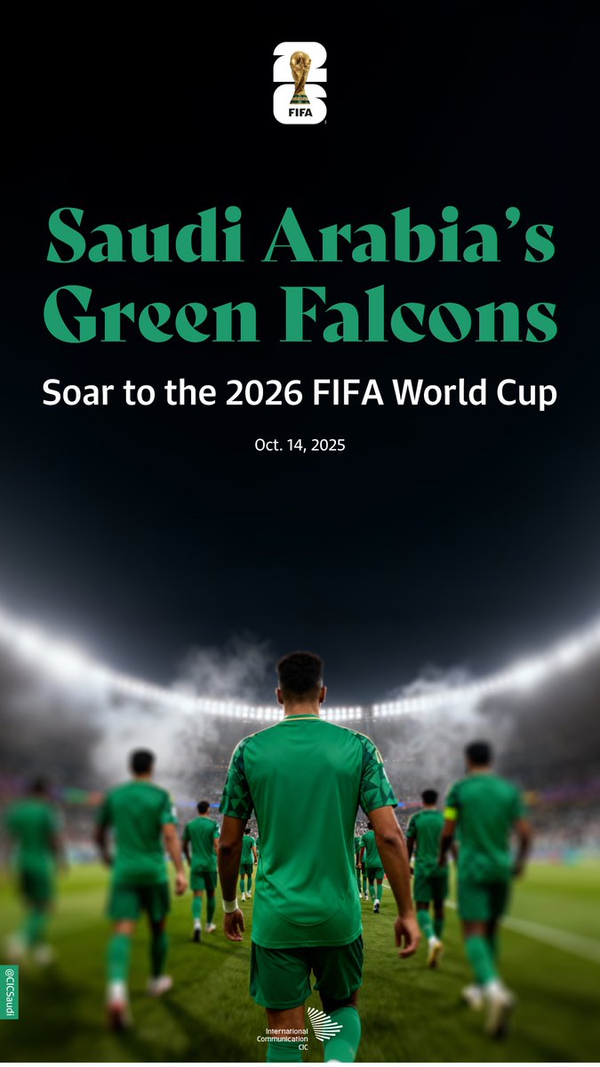 Saudi Arabia secures its place in the 2026 FIFA World Cup.