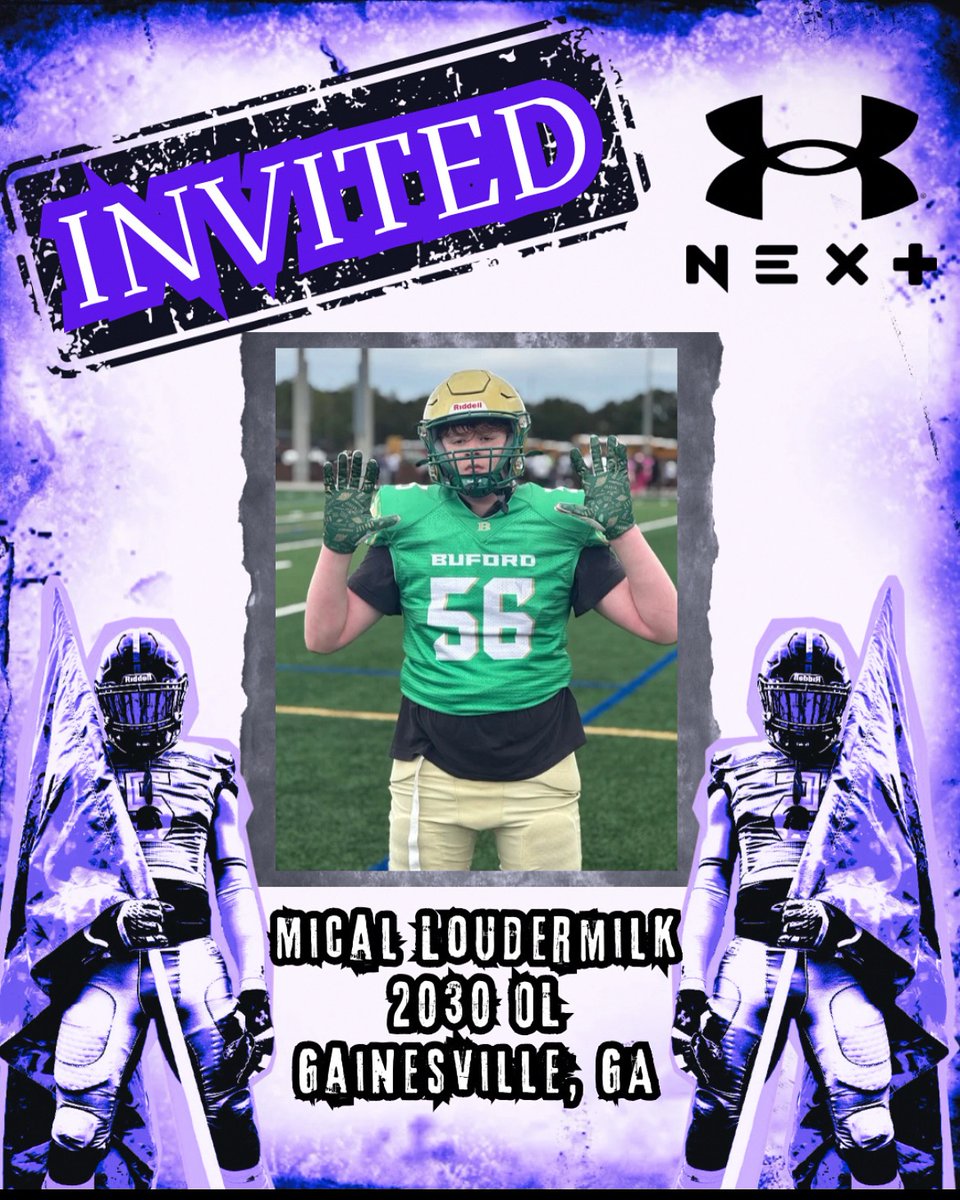 Blessed to receive an Invite to the Under Armour 8th Grade All-American game. Looking forward to competing against the best of the best nationwide!
#ᴀɢᴛɢ #UANext
<a href="/Chris_GantJr/">Chris Gant</a>
<a href="/FBUcamp/">Football University</a> 
<a href="/UANextFootball/">All-America Game</a> 
<a href="/PrepRedzoneGA/">Prep Redzone Georgia</a> 
<a href="/borntocompete/">Born to Compete™</a>
<a href="/RecruitGeorgia/">Recruit Georgia</a>
<a href="/buford_football/">Buford Football</a>
<a href="/180SportsP/">180SportsPerformance</a>