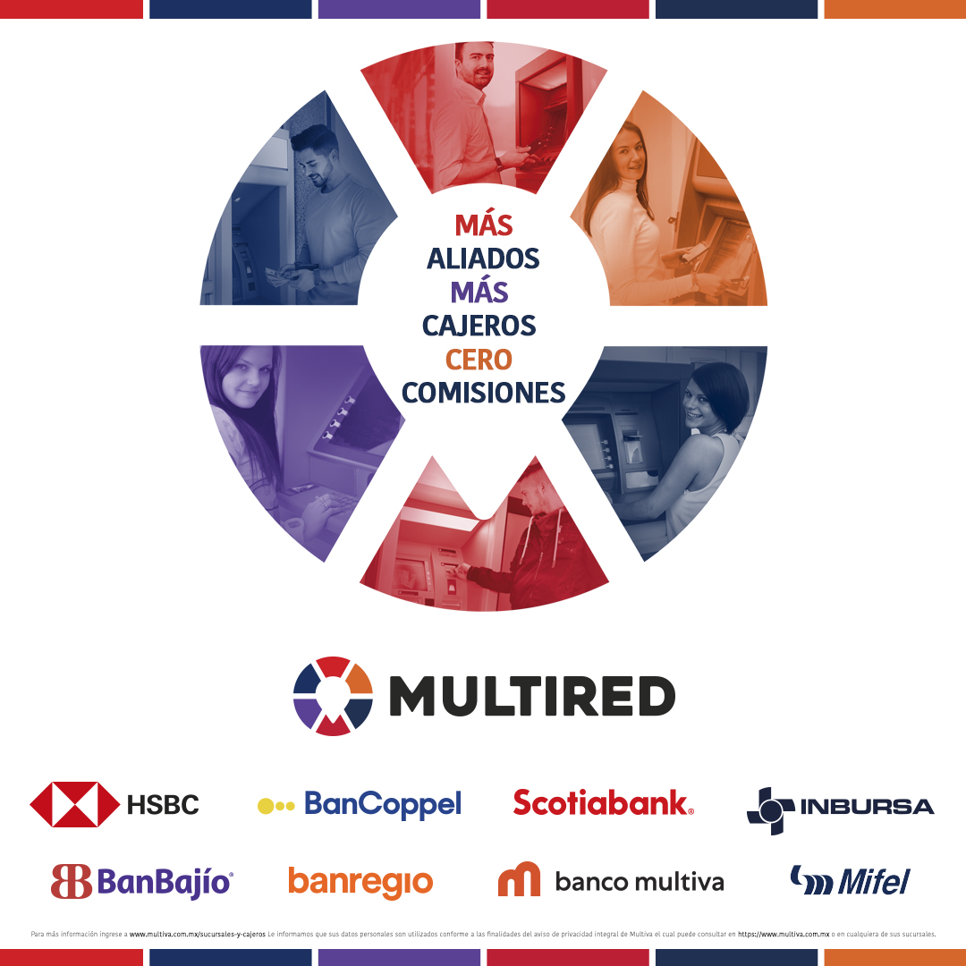 ¡Te damos 11,800 razones para disfrutar más!

Con Multiva y Multired ahora puedes  retirar efectivo y consultar tu saldo sin costo en más de 11,800 cajeros automáticos en todo México.

Abre tu cuenta Multiva hoy mismo y empieza a disfrutar de estos beneficios.

#Imagínate