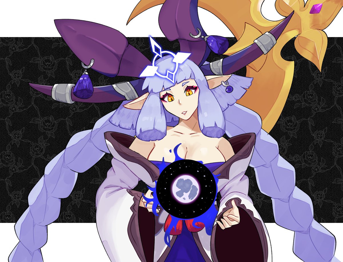 randomly felt like drawing Tsukuyomi for some reason #DragaliaLost