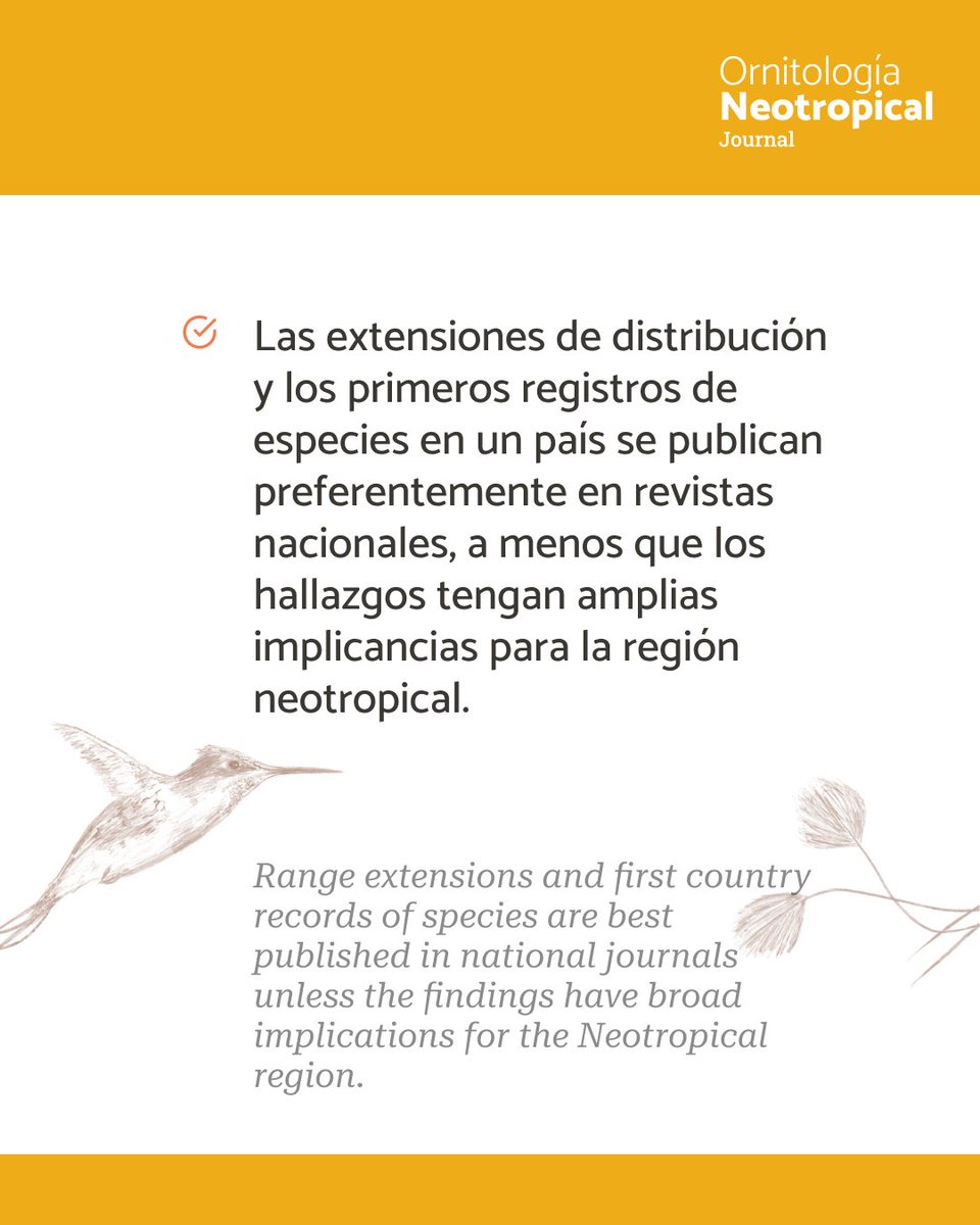 Ornitología Neotropical tweet media