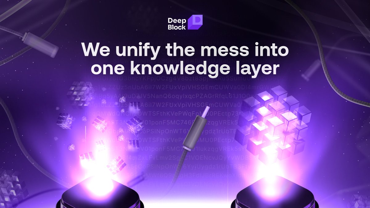 DeepBlockAI's tweet image. Every chain has its own RPC quirks, event formats, and indexers.
We unify that mess into one knowledge layer.
Because time spent cleaning data is time not spent building.