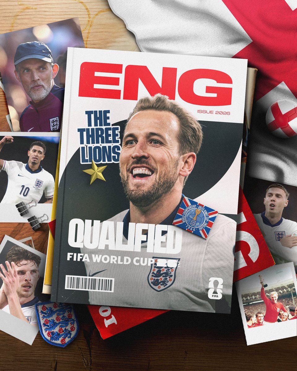 Spice919fm's tweet image. 🚨OFFICIAL: The three lions of England🏴󠁧󠁢󠁥󠁮󠁧󠁿 have booked their place in the World Cup ✈️  

#WeAre26 
#FIFAWorldCup 
#SpiceSports