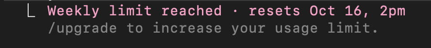 fastrocket's tweet photo. WTF @AnthropicAI , I haven't even been using Claude Code with the same intensity as previous weeks. When did you add this limit? Why did you not email me? Not renewing if you keep nerfing Claude Code. #ClaudeSucks https://t.co/dT23qhkSnP