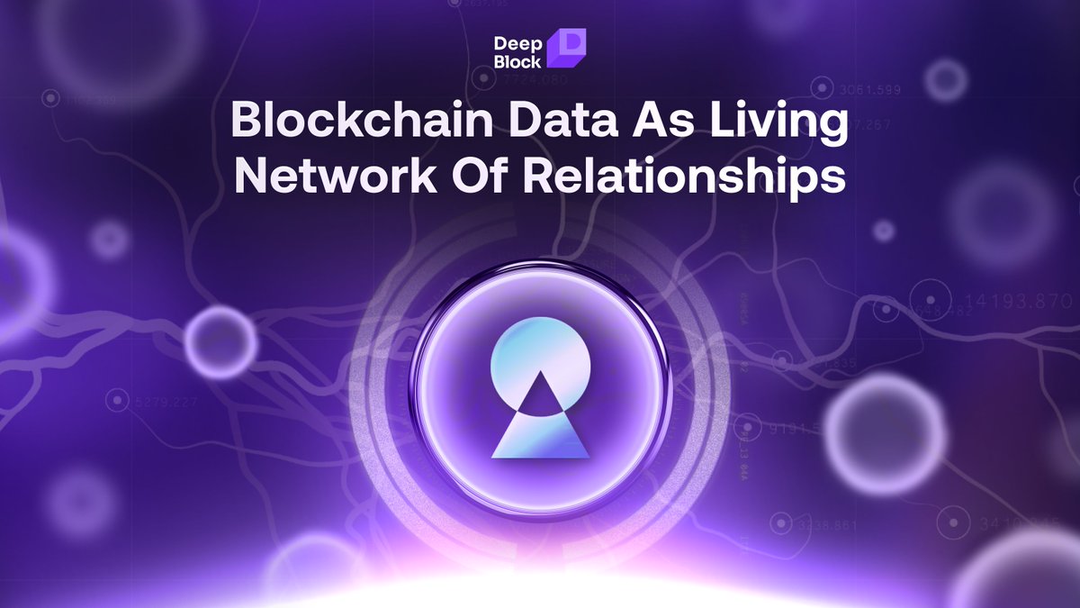 DeepBlockAI's tweet image. Most people see blockchain data as tables and logs.
We see it as a living network of relationships - a knowledge graph.
That’s what DeepBlock is building: the layer that lets AI agents actually understand DeFi.
Join early: premint.xyz/deep-block/