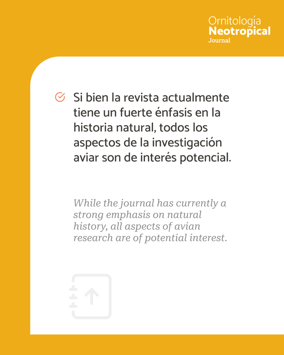 Ornitología Neotropical tweet media