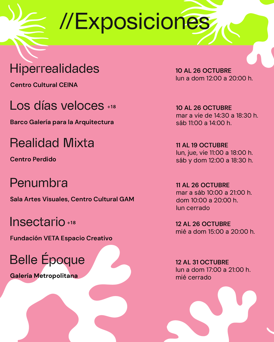 cchvcl's tweet photo. ¿Qué se viene esta semana en la 17 Bienal de Artes Mediales de Santiago✨?

👉Exposiciones, visionados, conversatorios, performances y mucho más.

📷​Daniela Canales https://t.co/DZCQIGkbrE