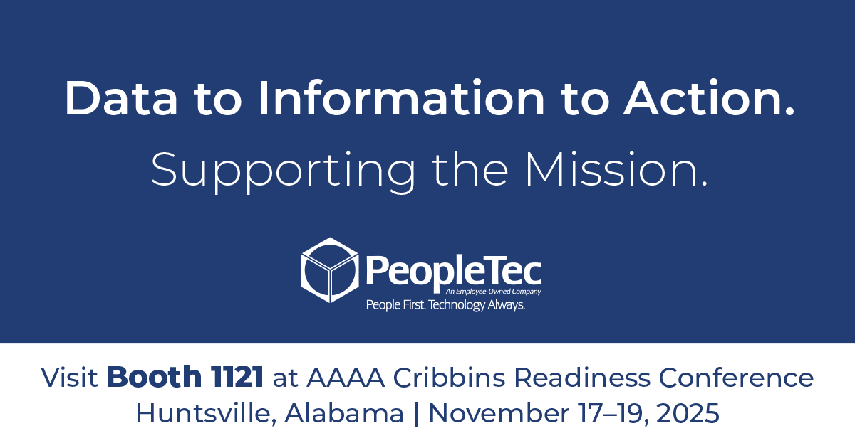 PeopleTec's tweet image. Our analysts are trained to deliver cross-domain solutions in your environment — aviation, HR, logistics, finance, cyber, and more.

📍 Visit Booth 1121 at #AAAA Cribbins Readiness Conference, Nov 17–19

#DataFusion #MissionSpanningSupport #25Cribbins