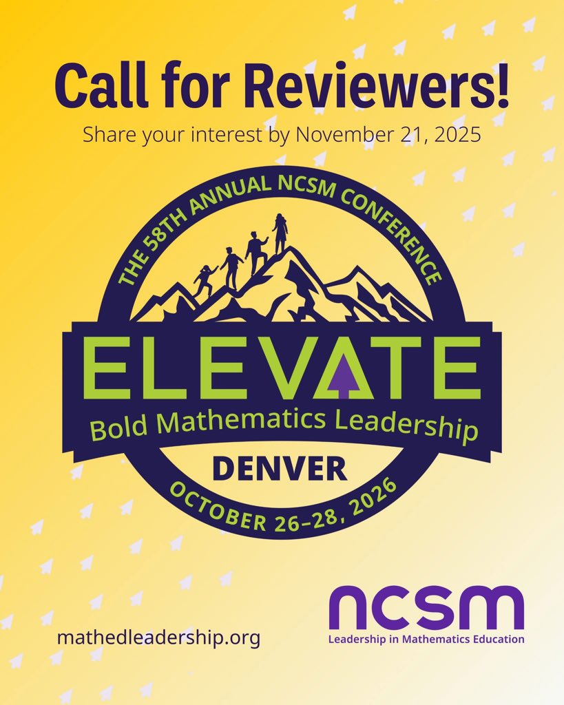 NCSM: Leadership in Mathematics Education tweet media