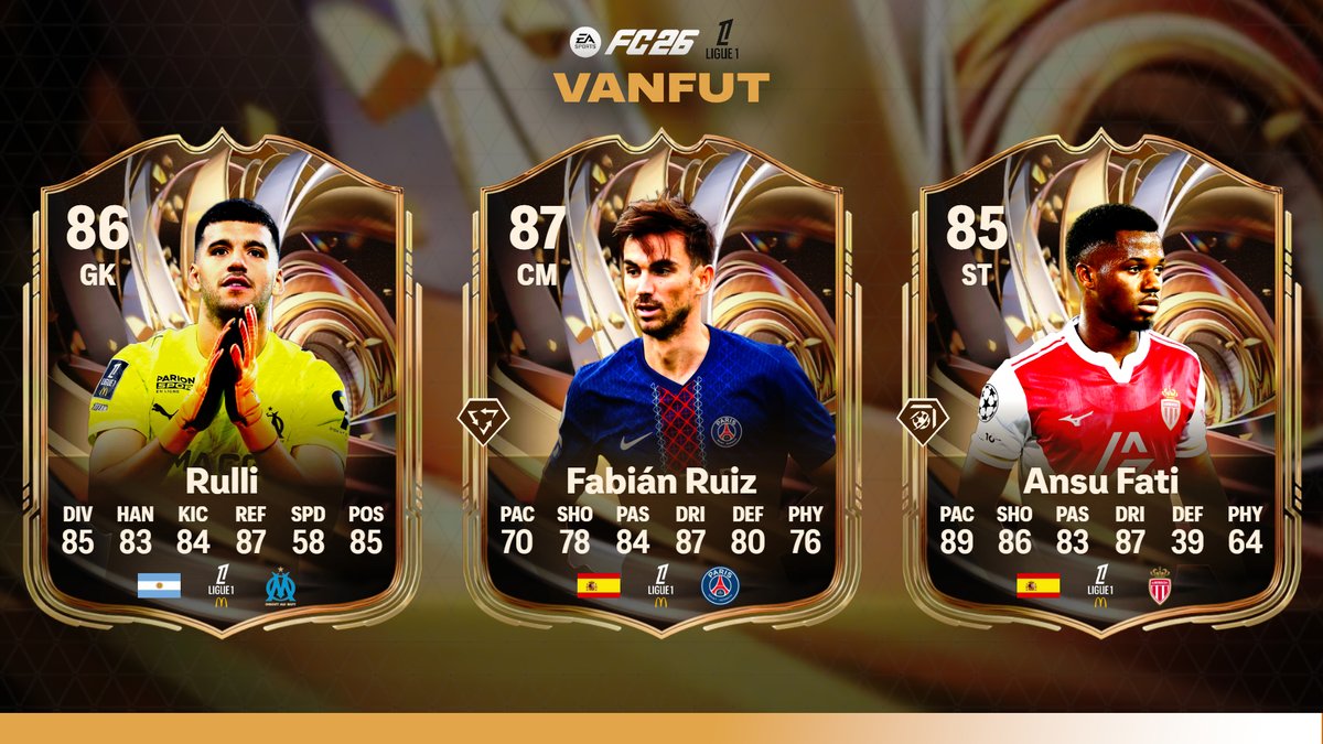 vanfifa_fut's tweet image. ➡️LIGUE 1 RELOAD 🇫🇷

#EAFC26 - #EAFC