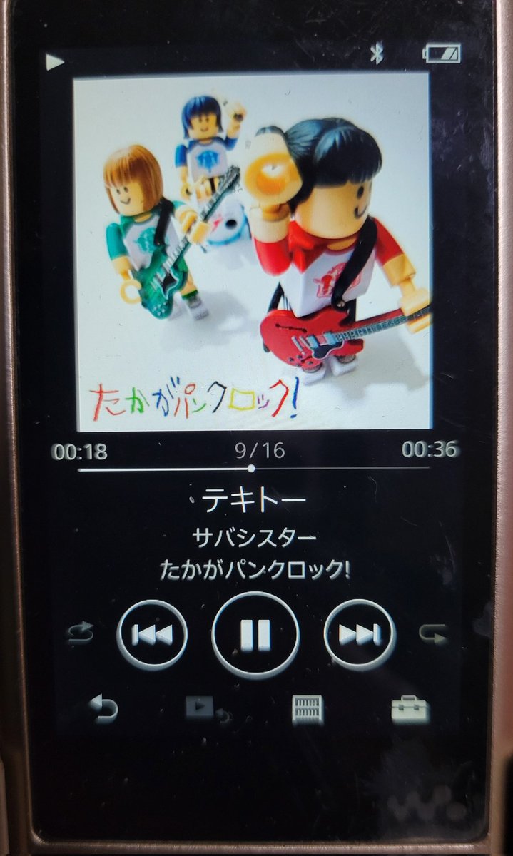 サバシスターアルバム2週目聞いてるけど、テキトーお気に入りかも(笑)急にアップテンポになるとことか、後1分に満たない曲の短さ！これがパンクと言うもんなのか(笑)
#たかがパンクロック
