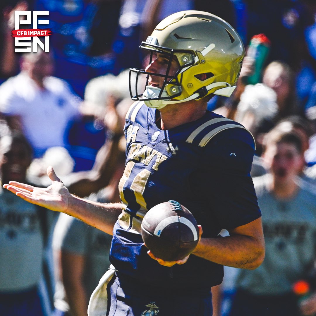 College Sports Network (@cfn365) on Twitter photo Navy QB Blake Horvath this season:
โ๏ธ 1,620 total yards
โ๏ธ 15 total TDs
โ๏ธ +0.77 EPA per dropback
โ๏ธ +0.18 EPA per rush
โ๏ธ 84.1 PFSN College QBi grade
<a href="/NavyFB/">Navy Football</a> | <a href="/HorvathBlake/">Blake Horvath</a> Navy QB Blake Horvath this season:
โ๏ธ 1,620 total yards
โ๏ธ 15 total TDs
โ๏ธ +0.77 EPA per dropback
โ๏ธ +0.18 EPA per rush
โ๏ธ 84.1 PFSN College QBi grade
<a href="/NavyFB/">Navy Football</a> | <a href="/HorvathBlake/">Blake Horvath</a>