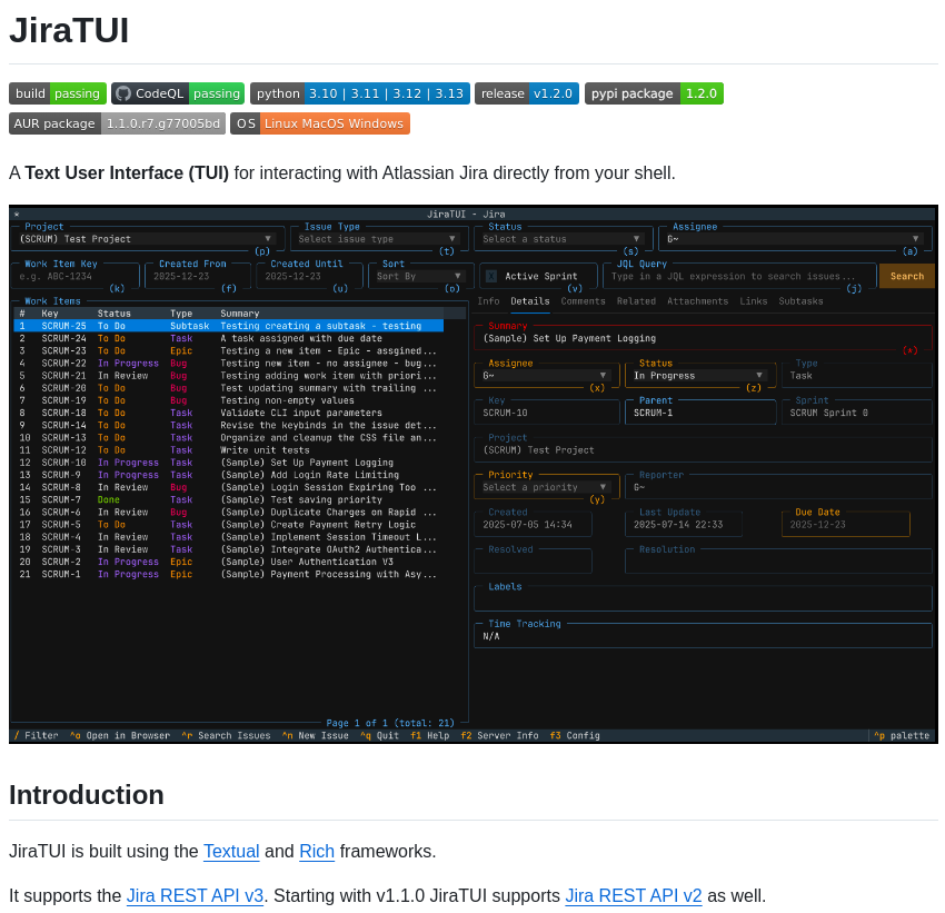 manage Jira issues from your terminal with a text-based interface
