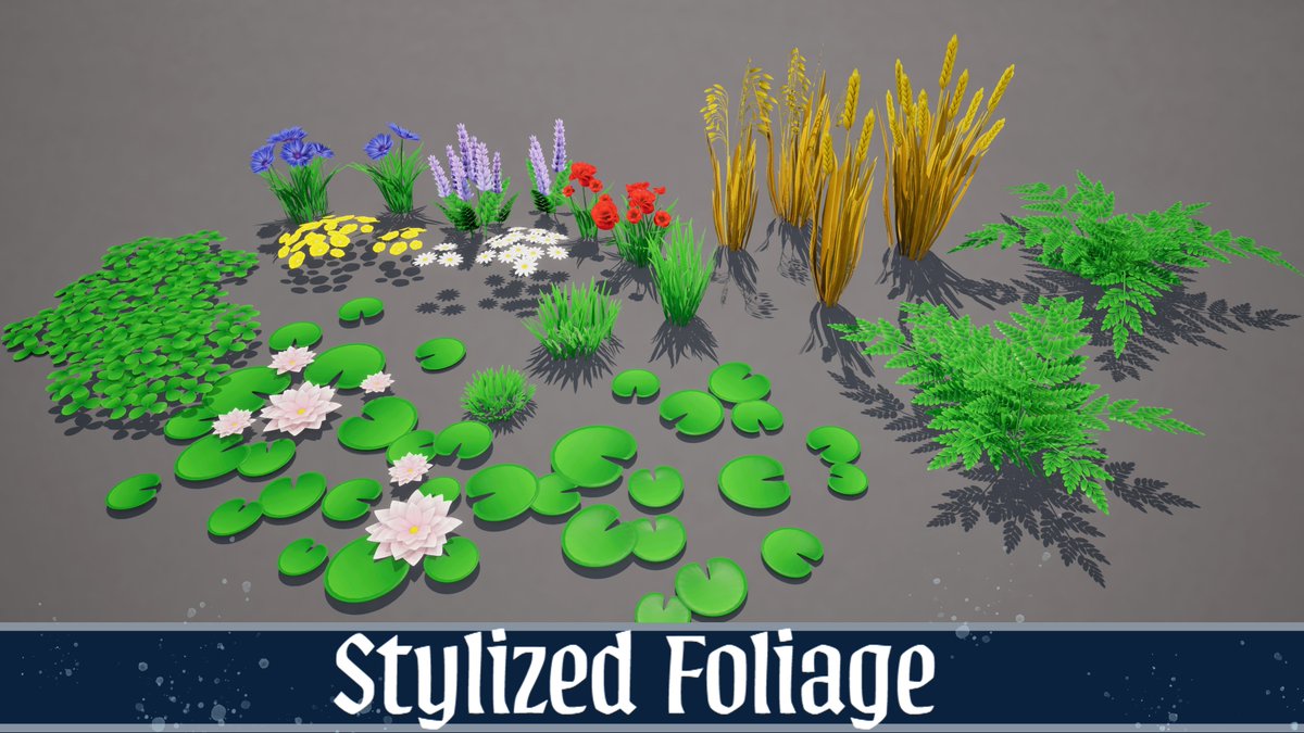 3dmarkus's tweet image. New Stylized Foliage Pack is now LIVE on Fab! 
fab.com/portal/listing…
#madewithunreal #unrealmarketplace #UE #UE5 #gameasset #gameassets