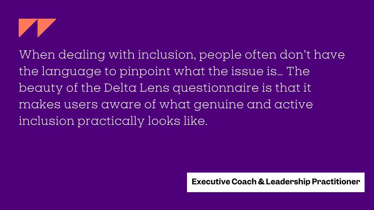 Inclusion isn’t just about awareness - it’s about language, clarity, and action.

Delta Lens helps leaders identify and articulate their style and personalised areas for growth. 

Learn more by emailing us at assessments@deltaalphapsi.com

#InclusiveLeadership #DeltaLens