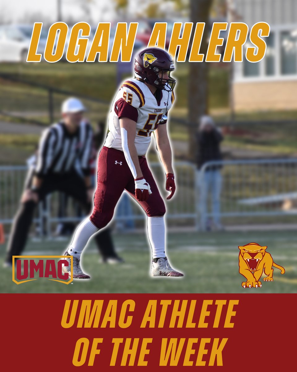 Chayce Meyer and Logan Ahlers earned honors for their performance last weekend!  🏈 

UMAC DPOTW- bit.ly/UMMWeek5POTW

D3Football.com- bit.ly/MeyerD3Week5

#TEAM #RollCougs🐾