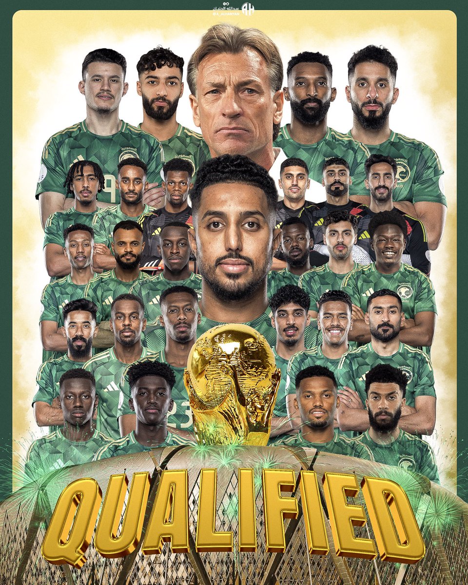 kalamri5's tweet photo. تأهل لكأس العالم بأجمل طريقة من أمام العراق فألف مبروك لمنتخبنا وللشعب #السعودي https://t.co/eij2BC2tTD