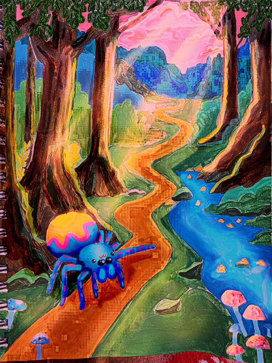 iridescent_bug's tweet image. its done :P (id like to move on XD)
#art #spider