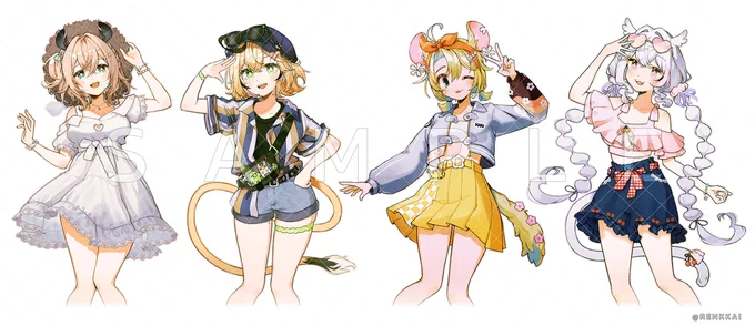 Recent (vtuber) works for #PortfolioDay !