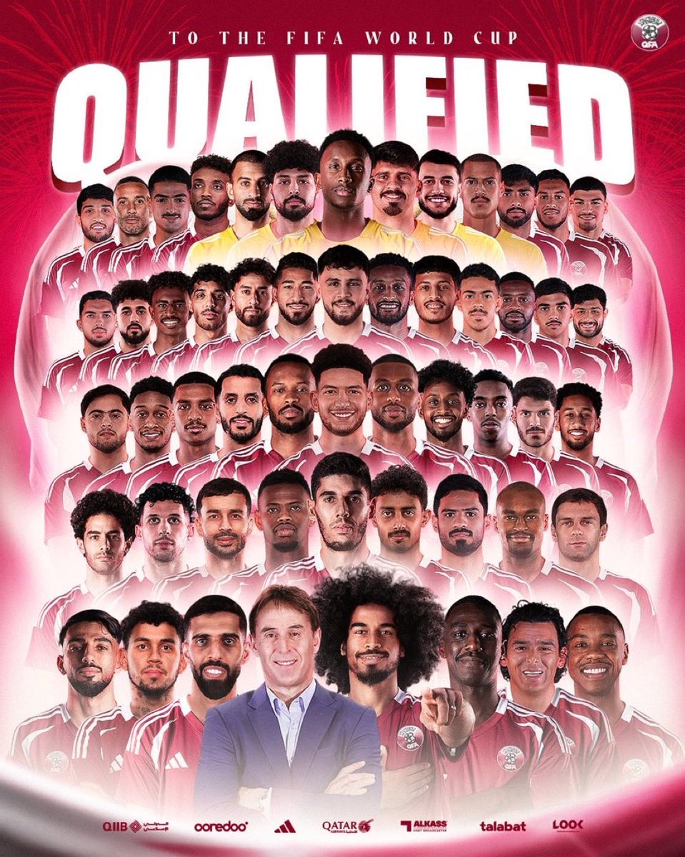 absqtr86's tweet photo. اعظم جيل مر على الكرة القطرية 
بطل اسيا 2019
بطل اسيا 2023 
التأهل لأول مرة لكأس العالم https://t.co/JcgRPV2QMQ
