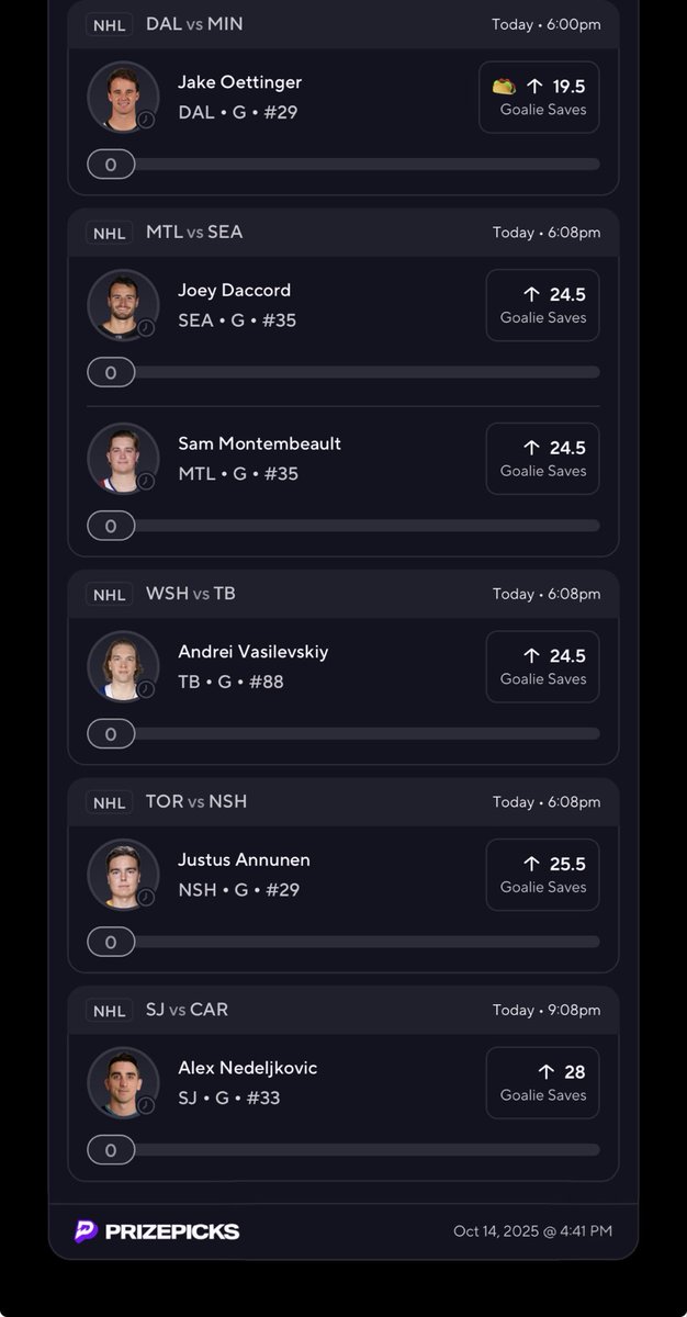 Ladder_Bets's tweet image. NHL Taco
Let’s go for that 6/6 

Gimme 25 Retweets and I’ll post my 4 man NHL 

Might go live on PrizePicks so you can follow me on their platform. 

#prizepicks #tacotuesday #NFL #sports #gambling #GamblingCommunity #trent #DFS #betting #sports #money