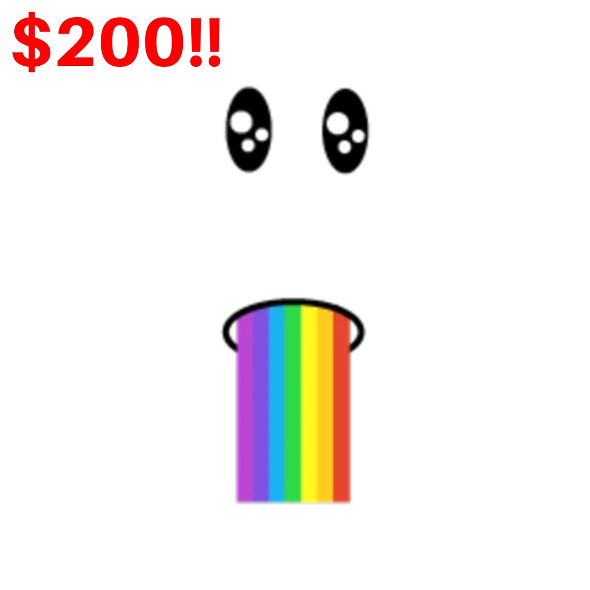 ExperiencedDave's tweet image. Selling Rainbow Barf Face and Winning Smile!!
- PayPal/Bank Transfer💰
- MANY vouches!!✅
#ROBLOX #RobloxDev