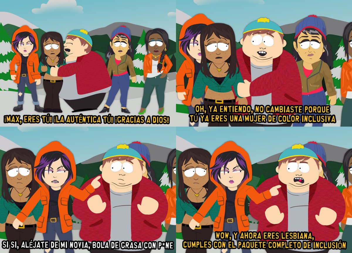 Max siempre fue la inclusión forzada 🚬

#SouthPark #fanart #AU #comic #humor