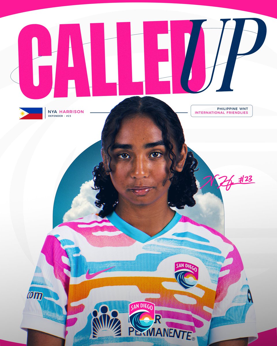 San Diego Wave FC (@sandiegowavefc) on Twitter photo Nya got the call up for <a href="/PilipinasWNFT/">Philippine Women's National Football Team</a> π€©
Oct. 29 | 4 am PT vs. πΊπΏ Nya got the call up for <a href="/PilipinasWNFT/">Philippine Women's National Football Team</a> π€©
Oct. 29 | 4 am PT vs. πΊπΏ