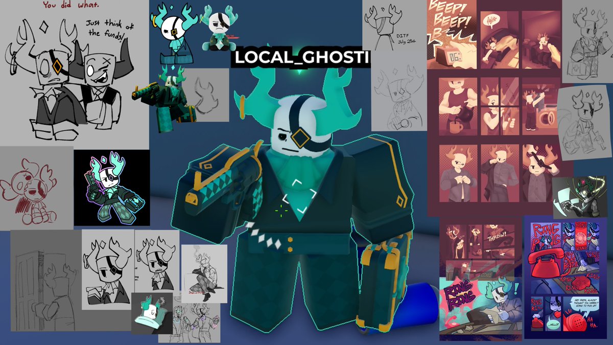 GhostOoOo_'s tweet photo. Small collection of refs because drawing his horns is hell https://t.co/IjM6QLRomB