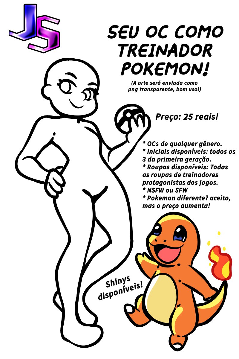 NOVO YCH! Será que alguém se interessa nessa brincadeira? 🫠

#Commission #ych #YourCharacterHere #Pokemon #Artist