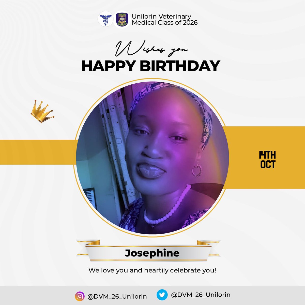 Cheers to an amazing year, Josephine. 🥳