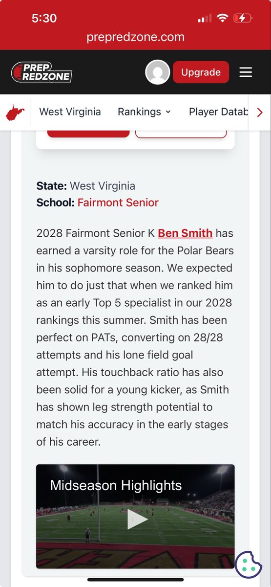 Thank you for the write up <a href="/PrepRedzoneWV/">Prep Redzone West Virginia</a>!