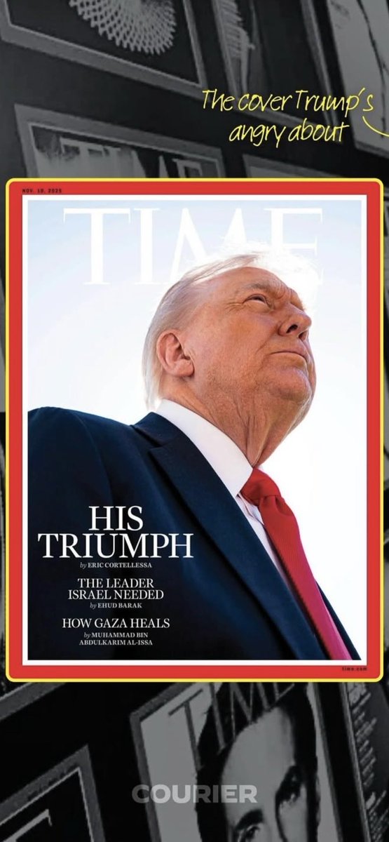 He hates this photo, so I think it’s worth sharing far &amp; wide. It’s an awful photo of an awful person, so in all a very good photo. Won’t be long before the cover photo will be in an orange jumpsuit. 🤞 #pedopres #EpsteinFiles #TimeMagazine