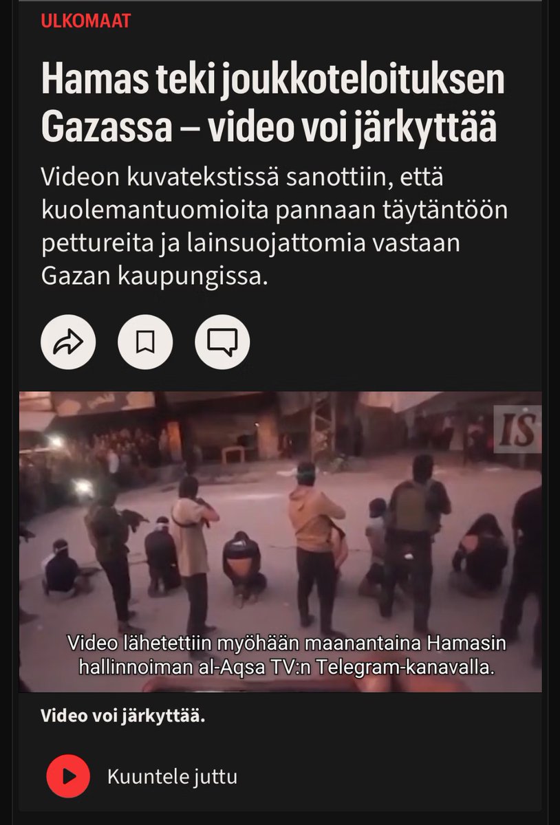 Kansanedustaja jätti eilen Tampereella valtuustoaloitteen Gaza City -yhteistyöstä, joka "voi kasvaa ystävyyskaupunkisuhteeksi".

Myöhemmin samana päivänä uutisoitiin että Gazan terrorijärjestö on taas teurastanut.

Ei tällaista tahatonta kauhukomediasatiiria voi käsikirjoittaa.🤦