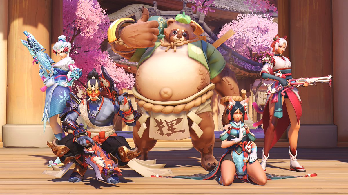 PlayOverwatch's tweet image. You don’t choose the spirit, the spirit chooses you ✨
Pick up the new Japanese Spirits Mega Bundle when it haunts the Shop on Oct 28 🎌