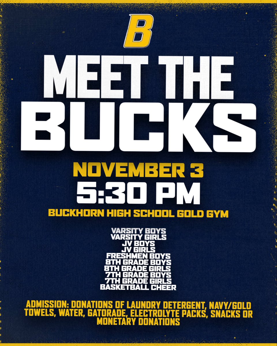 Buckhorn Bucks Basketball (@bkbbucks) on Twitter photo Come meet the whole π family and see them play a little bit! Please note the admission part! We would appreciate any of these donations!
<a href="/Buckhorn_High/">Buckhorn High School</a> <a href="/Bucks_Athletics/">Buckhorn Athletics</a> Come meet the whole π family and see them play a little bit! Please note the admission part! We would appreciate any of these donations!
<a href="/Buckhorn_High/">Buckhorn High School</a> <a href="/Bucks_Athletics/">Buckhorn Athletics</a>