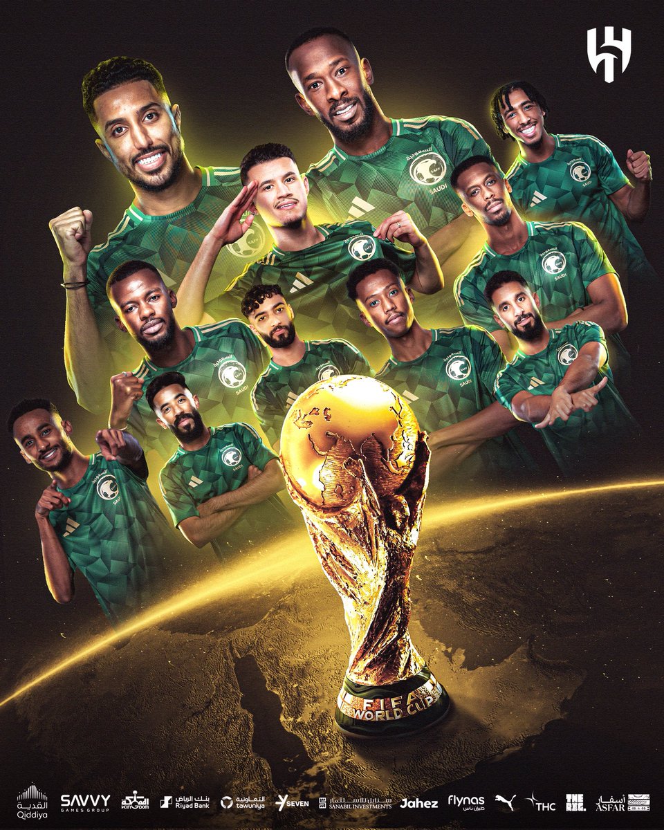 alsahli2011's tweet photo. الف مبروووك ل #الاخضر_السعودي التأهيل ل #نهائيات_كأس_العالم 
#السعوديه_العراق https://t.co/3seJaOYKmu