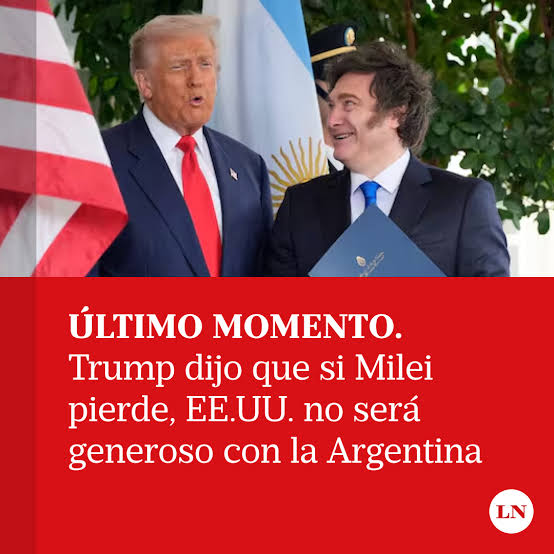 Ajedructor's tweet image. MILEI: &quot;¿Qué podemos hacer para complacerlo, Master of the Universe?&quot;
TRUMP: &quot;GANEN O MUERAN&quot;