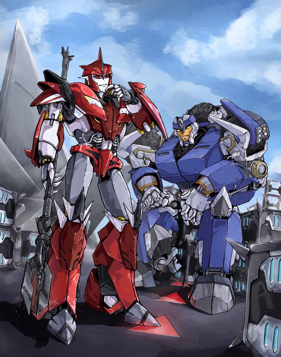 They were roommates… Transformers Prime Knock Out and Breakdown!

If anyone is going to TFcon Chicago, I should have this print ready for the show :D