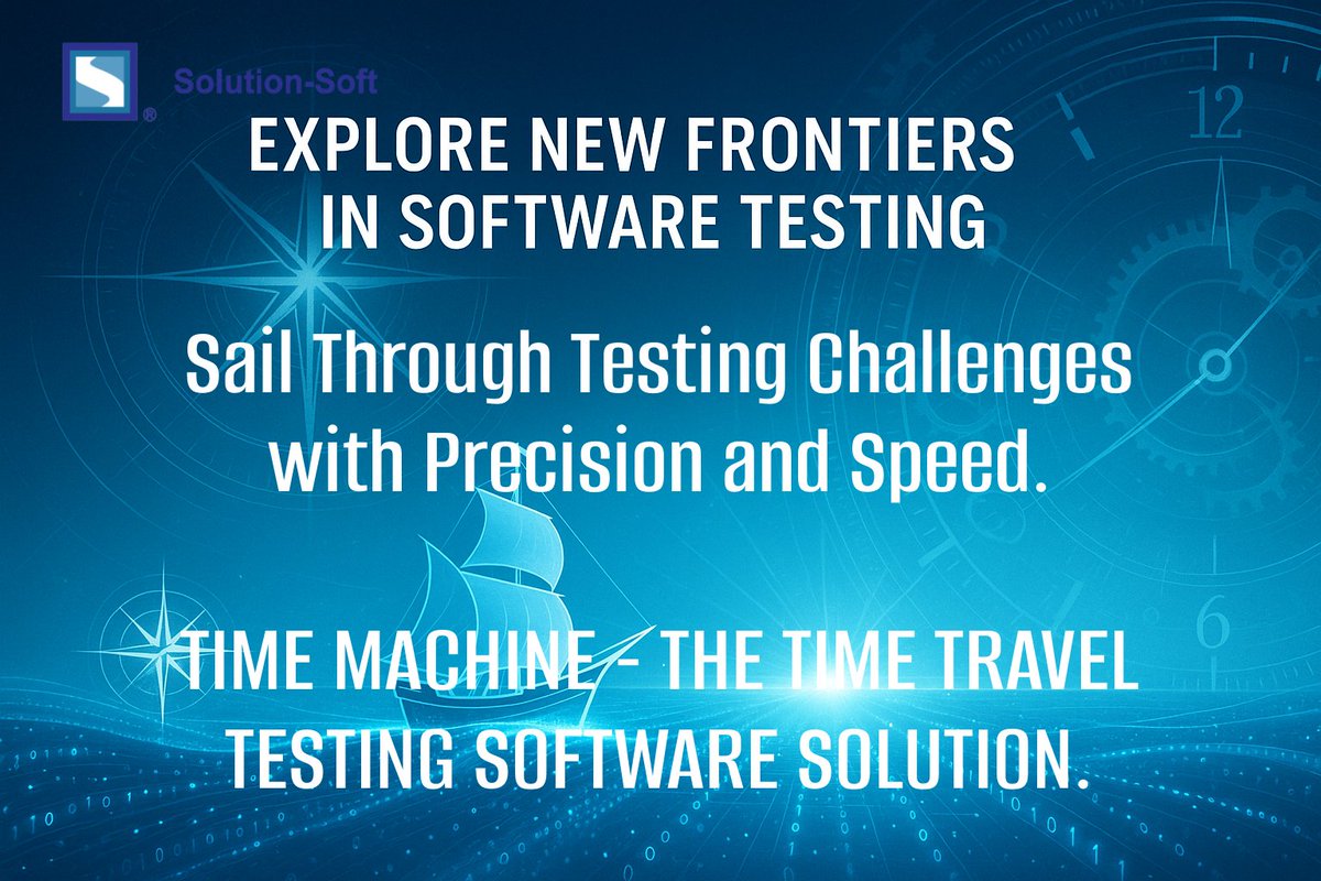 SolutionSoftTM's tweet image. Happy Columbus Day! Explore new horizons in software testing with Time Machine®—your tool for time travel testing across containers, clouds &amp;amp; complex systems.
Sail through test cycles faster than ever! solution-soft.com #ColumbusDay #SolutionSoft #TimeMachineTestingTool
