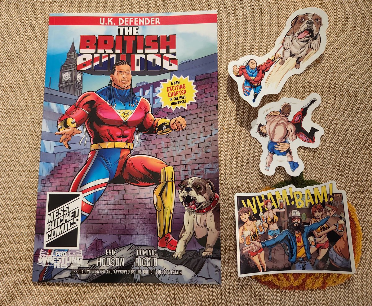 My copy of British Bulldog: UK Defender arrived today! Thanks <a href="/MessBucketComic/">Mess Bucket Comics</a> and <a href="/DreadedDinosaur/">Erik Hodson 🦖 👨</a>!