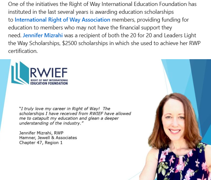 Right of Way International Education Foundation tweet media