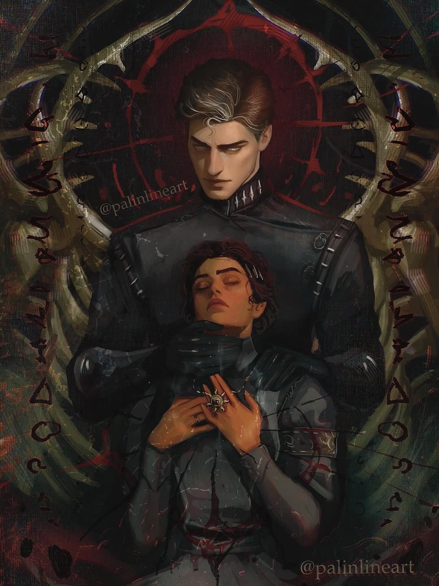 “Why don’t.             “Don’t die, 
you die?”                    Kaine"

"Prior.                       “All right, then,but. 
commitments,       only because
 I' m afraid"               you.asked.”