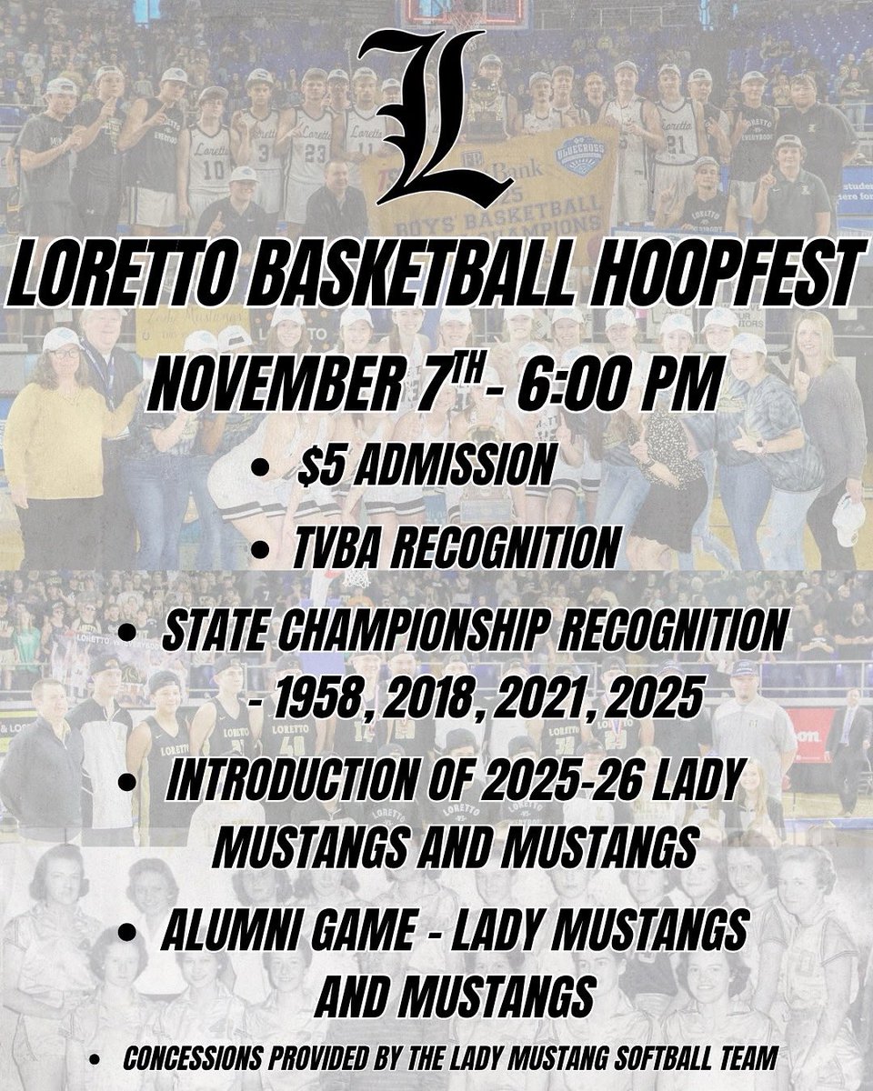 lorettohoops's tweet image. Hope to see everyone there!
