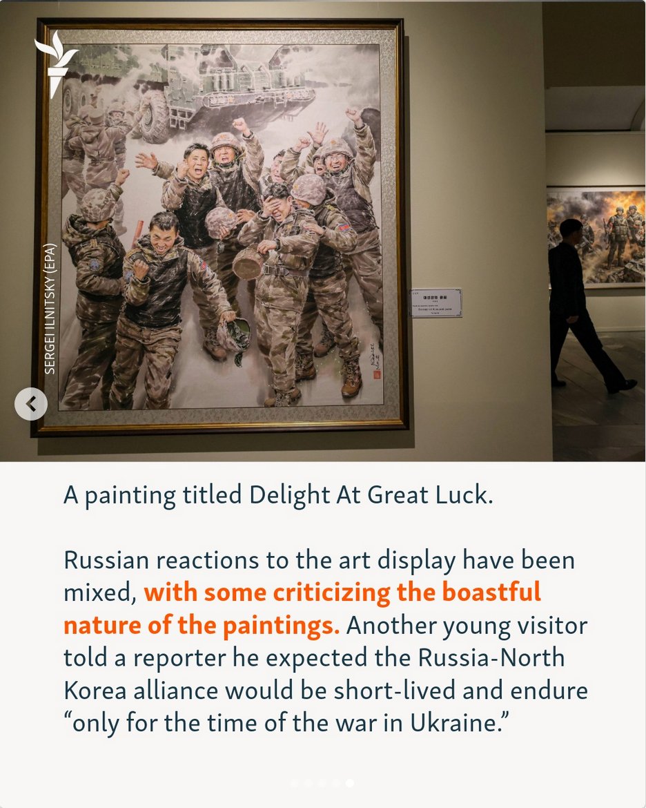 SebaGobert's tweet image. En Corée du nord, une exposition glorifie la participation des soldats de Pyongyang à la reconquête de l&apos;oblast de Koursk.

Il y a encore quelques semaines à peine, la Kremlinosphère martelait que tout nord-Coréen en Russie était un fake.