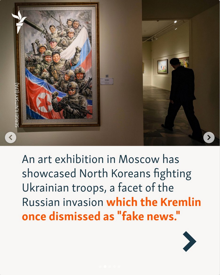 SebaGobert's tweet image. En Corée du nord, une exposition glorifie la participation des soldats de Pyongyang à la reconquête de l&apos;oblast de Koursk.

Il y a encore quelques semaines à peine, la Kremlinosphère martelait que tout nord-Coréen en Russie était un fake.